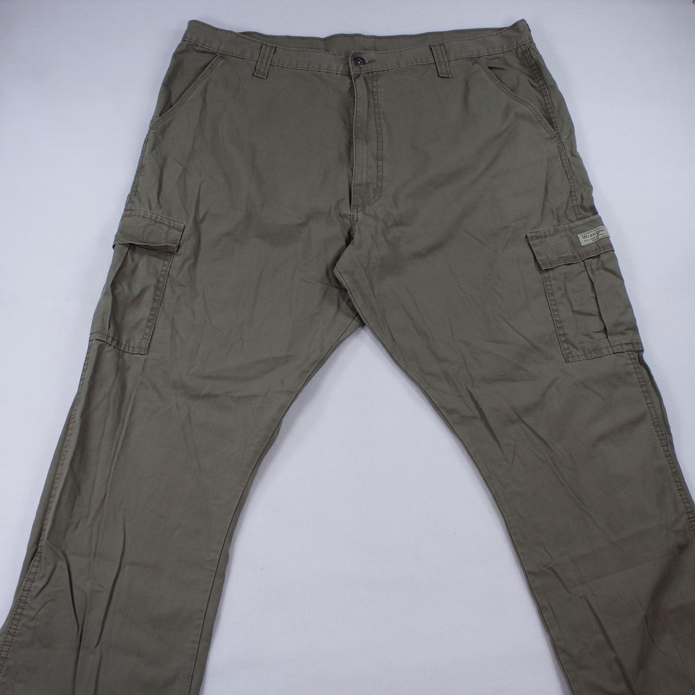 Wrangler Men's Legacy Ripstop Cargo Pants Khaki Beige Size 42x32 Big Tall